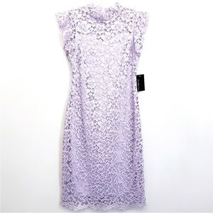 Nwt Enfocus Lavender Lace Midi Dress